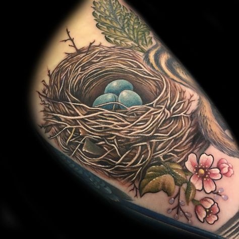 Nest Tattoo, Tattoo Sparrow, Sparrow Nest, Siren Tattoo, Sparrow Tattoo, Scar Tattoo, Birds Nest, Birds Tattoo, Woodland Creatures