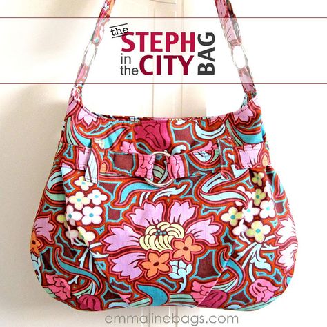 Emmaline Bags, Hobo Bag Patterns, Sew Sweetness, Purse Sewing Patterns, Handbag Hardware, Pouch Sewing, Purse Pattern, Pattern Purse, Sewing Purses