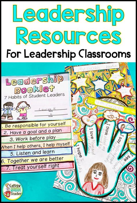 This HUGE leadership bundle can be used with any leadership program, but this is a complete kit on its own. Perfect for promoting student leaders and character education in schools and classrooms. Works great for 2nd grade, 3rd grade, 4th grade, and 5th grade classes, student council, group guidance, and character education classes. Leadership Notebook, Activities For High School Students, Activities For High School, Leadership Classes, Student Ambassador, Student Leadership, Leadership Activities, Notebook Templates, Leadership Lessons