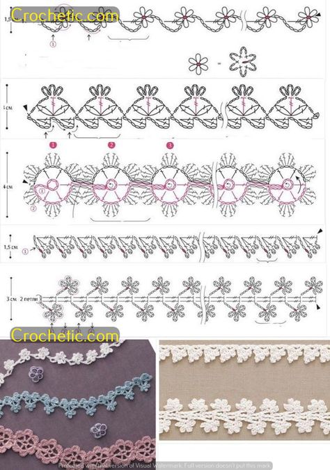 Modern Granny Square Crochet Blanket Patterns Chic and Cozy Crochet Blanket Designs Crochet Lace Jewelry Pattern, Crochet Lace Patterns, Crochet Border Patterns, Crochet Border, Border Lace, Crochet Edging Patterns, Crochet Cord, Mode Crochet, Crochet Blanket Designs