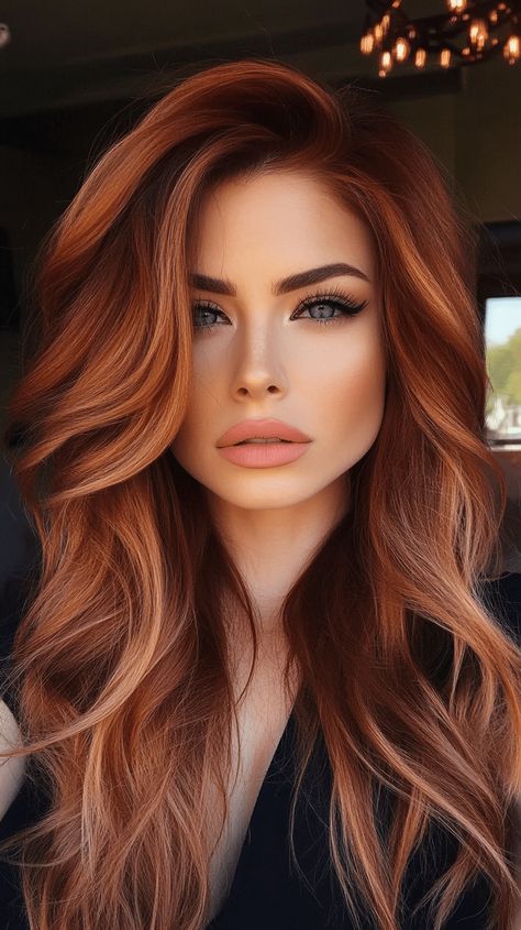 15 Stunning Copper Red Hair Color Ideas to Spice Up Your Look – leilagrace.com Copper Gold Hair Color, Copper Red Hair Color, Pumpkin Spice Hair Color, Bright Copper Hair, Fall Red Hair, Reddish Blonde Hair, Auburn Hair Balayage, Pumpkin Spice Hair, Copper Blonde Hair