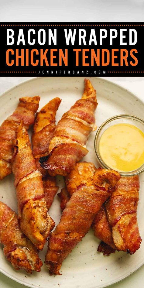 Learn how to make these air fryer bacon-wrapped chicken tenders for the best game day recipes ever! This best chicken tenders recipe makes the most delicious, juicy, and flavorful chicken bites! You'll definitely love them! Chicken Bites Air Fryer, Best Chicken Tenders Recipe, Keto Bacon Recipes, Keto Appetizer Recipes, Low Carb Christmas Recipes, Best Chicken Tenders, Keto Christmas Recipes, Homemade Chicken Tenders, Bacon Wrapped Chicken Bites