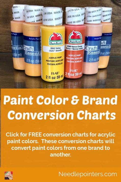 Finding color conversion charts for various brands of paints, such as Grumbacher, Crafters Acrylic, DecoArt, and more Apple Barrel Paint Color Chart, Deco Art Paint, Folk Art Acrylic Paint, Liquitex Acrylic Paint, Mixing Paint Colors, Watercolor Branding, Paint Charts, Painting Materials, Paint Color Chart