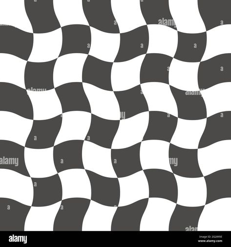 Abstract Checkered Pattern, Checkerboard Drawing, Wavy Checkered Pattern, Wavy Checkerboard, Monochrome Background, Christmas Inspo, Hand Drawn Pattern, Checkerboard Pattern, Cute Easy Drawings