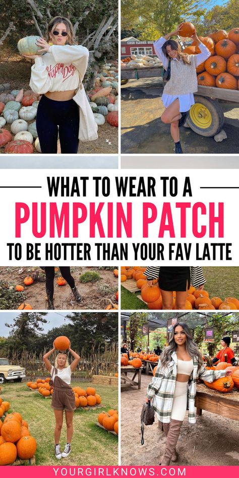 Headed to the pumpkin patch? Get inspired with these picture-perfect outfits that scream fall vibes! From cozy flannels and boots to chunky sweaters and scarves, these looks are all about blending comfort with style. Capture those Insta-worthy moments while looking effortlessly cute and totally ready for autumn adventures! Outfits For Pumpkin Patch Fall, Pumpkin Patch Outfit Ideas, Apple Picking Outfit, Cute Beret, Pumpkin Patch Photoshoot, Pumpkin Patch Pictures, Patch Outfit, 1920s Women, Patch Ideas