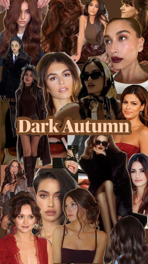 Deep Autumn Color Palette Aesthetic, Deep Autumn Color Palette Makeup, Deep Autumn Color Palette Outfits, Dark Autumn Celebrities, Soft Natural Kibbe Outfit, Dark Autumn Palette, Dark Autumn Makeup, Dark Autumn Color Palette, Deep Autumn Makeup