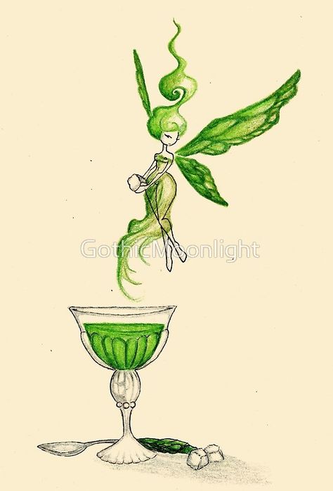 Absynth Art, Fairy Poster, Green Fairy Absinthe, Absinthe Art, Absinthe Fairy, Unicorns And Mermaids, Green Fairy, Fairy Tattoo, Believe In Magic