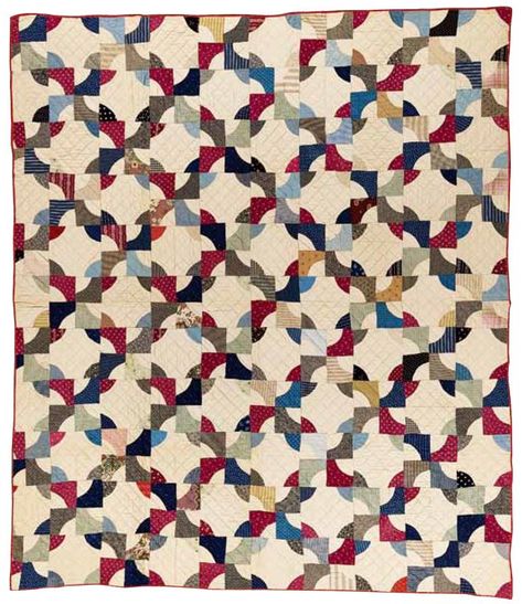 FREE Quilt Pattern Friday! *Drunkard's Path* - Fons & Porter | Quilting Daily Drunkards Path Quilt, Drunkards Path, Free Friday, Quilt Modernen, Lincoln Nebraska, Scrap Quilt Patterns, Calico Fabric, Star Quilt Patterns, Scrappy Quilt