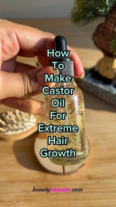 Diy Hair Growth Oil, Hair Growth Oil Recipe, Hair Oil Recipe, Diy Hair Oil, Stop Hair Breakage, Castor Oil For Hair Growth, Extreme Hair Growth, Oil For Hair Growth, How To Grow Your Hair Faster