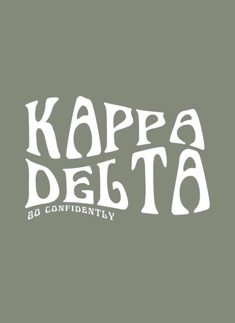 Kappa Delta Letters, Kappa Delta Graphic, Tri Delta Apparel, Kappa Delta Canvas, Kappa Delta Crafts, Theta Merch, Adpi Merch, Greek Graphics, Recruitment Graphics