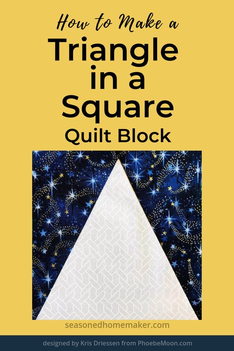 Triangle Quilt Tutorials, Triangle Quilt Pattern, Half Square Triangle Quilts, Quilt Block Patterns Free, Quilt Square Patterns, Quilt Care, Quilt Tutorial, Quilt Border, House And Home