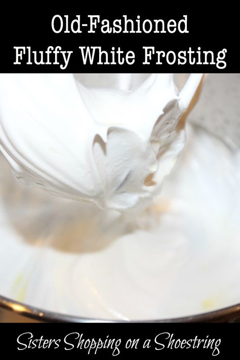 Fluffy Frosting Recipe, White Frosting Recipe, Fluffy Frosting Recipes, White Frosting Recipes, Fluffy White Frosting, Fluffy Frosting, Frosting Recipes Easy, Marshmallow Frosting, Cake Frosting Recipe