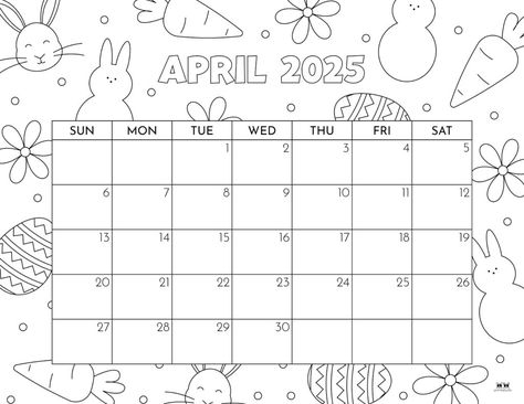 Choose from 107 different April 2025 monthly calendars perfect for planning for Easter, spring, and so much more! 100% FREE! Print from home! April 2025 Calendar, Calender Ideas, May Calendar, March Calendar, April Calendar, Day Calendar, January Calendar, American Girl Doll Furniture, Coloring Calendar