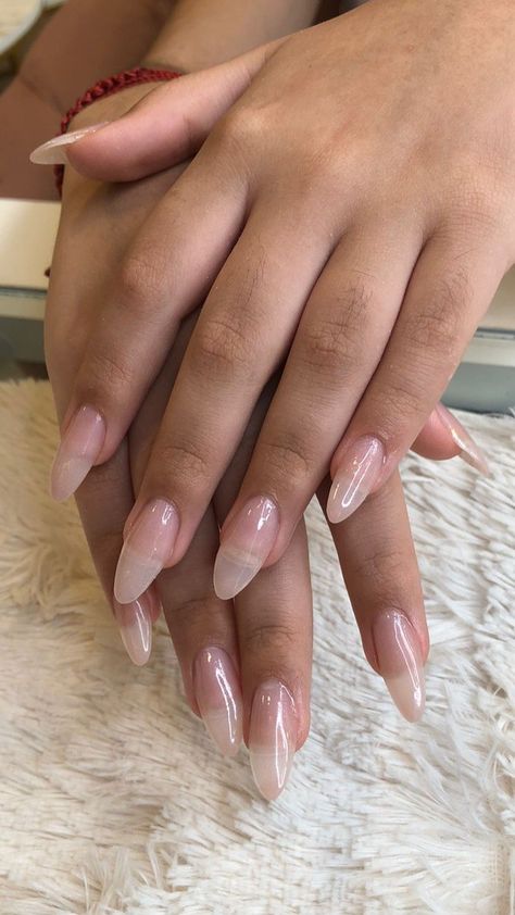 Natural Polygel Nails, Almond Nails Polygel, Polygel Almond Nails, Almond Polygel Nails, Nails Polygel, Nails Neutral, Inspiration Painting, Polygel Nails, Almond Shape