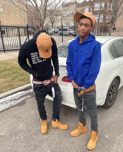 Bred 11 Outfit Men, Bred 11 Outfit, Black Timberland Boots Outfit, Timbs Outfit Men, Timberlands Outfit, Thug Fashion, Timbs Outfit, Hood Drip, Hype Outfits