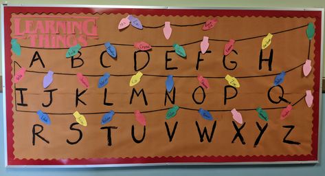 Stranger Things Ra Bulletin Board, Stranger Things Bulletin Board, Dia De Los Muertos Bulletin Board Ideas, Stranger Things Classroom, School Campaign Posters, 7th Grade Classroom, Stranger Things Wall, Halloween Classroom Door, School Campaign