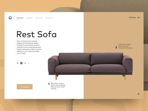 Sofa Catalogue Design, Catalog Design Layout, Webdesign Inspiration, Ui Design Website, Ux Design Inspiration, Office Furniture Design, Presentation Layout, Website Design Layout, Baboon