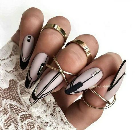 Cute Nail Colors, Trendy Nail Art Designs, Nails Winter, Geometric Nail, Trendy Nail, Nails 2020, Ideas Nails, Trendy Nail Art, Winter Nail