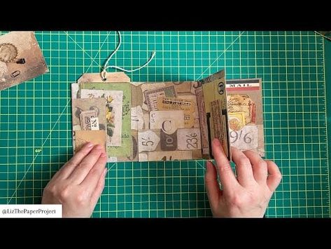 NEW ONE PAGE WONDER FOLIO | TUTORIAL | TIM HOLTZ INSPIRED | USE ONE 12X12 PAPER #papercrafts #diy - YouTube One Page Wonder, Mini Flip Book, Diy Journals, Journal Pockets, Flip Books, Scrapbooking Paper Crafts, Slider Cards, Embellishment Diy, One Sheet Wonder