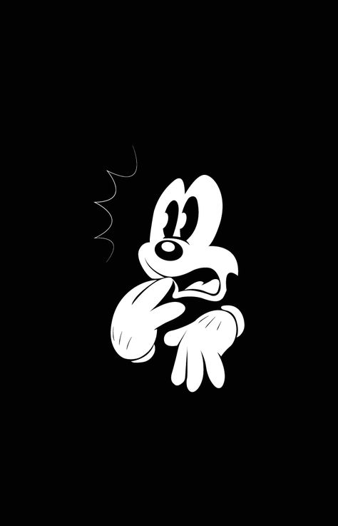 it's so dark scared mick mouse #wallpaper #scared #mickmouse Disney Characters Black And White, Miki Mouse Wallpaper Black, Disney Black And White, Quetzalcoatl Tattoo, Miki Mouse, Black Skulls Wallpaper, Android Wallpaper Dark, Disney Character Art, Mouse Wallpaper