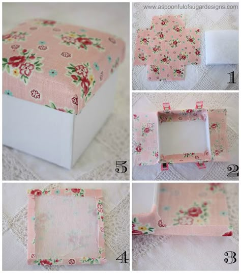 Fabric Covered Boxes, Diy Storage Boxes, Fabric Boxes, Altered Boxes, Pretty Box, Diy Cardboard, Craft Box, Diy Box, Cardboard Crafts