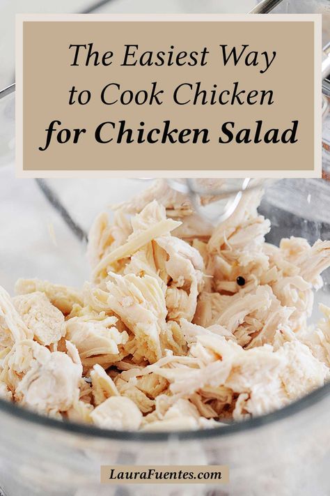 Learn the easiest (and BEST) method on how to cook chicken for a perfect chicken salad! Cook Chicken For Chicken Salad, Chicken For Chicken Salad, Ultimate Chicken Salad, Chicken Breast Salad, The Best Chicken Salad, Best Chicken Salad, Best Chicken Salad Recipe, Homemade Chicken Salads, Boiled Chicken Recipes