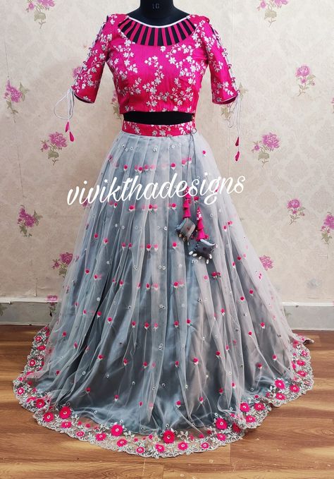 Boat Neck Lehangas, Lehangas Blouse Designs, Crop Top Blouse Designs Latest Boat Neck, Boat Neck Long Frock Designs, Pink Colour Blouse Designs Latest, Boat Neck Frock Designs, Lehanga Neck Designs Latest, Lehnga Blouse Back Neck Designs Latest, Lehanga Croptop Designs Latest