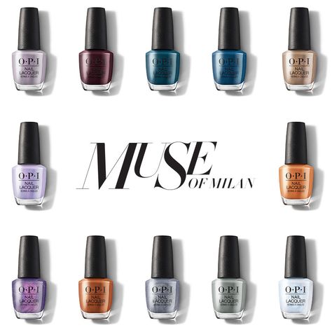 About Muse of Milan Collection Bronze Nail Polish, Fall Nail Colors Opi, Man Nails, Runway Nails, Light Blue Nail Polish, Opi Fall, Bad Nails, Bronze Nails, Grey Nail Polish