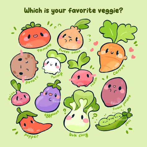 Cute Veggie Drawings, Potato Doodle Art, Vegetables Cute Drawing, Chibi Vegetables, Doodle Vegetables, Vegetable Doodles, Radish Tattoo, Kawaii Vegetables Drawing, Radish Drawing