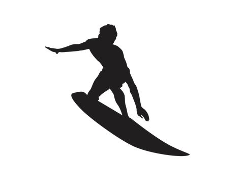 Silhouette of a Surfer Ocean Wave Wave Silhouette, Surfer Silhouette, Surfing Graphic, Ocean Wave, Graphic Design Projects, Ocean Waves, Free Png, Design Projects, Royalty