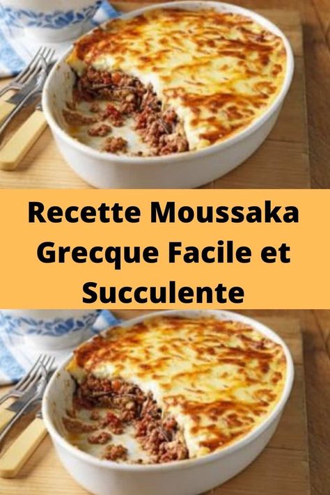 Moussaka-Grecque Weight Watchers, Eggplant, Pesto, Chef, Dessert, Thermomix