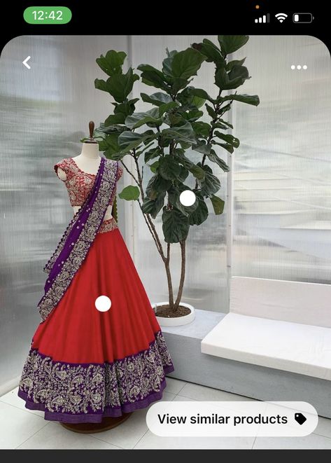 Mrunalini Rao, Lehenga And Blouse, Hand Embroidery Work, Lehenga Saree Design, Marriage Dress, Half Saree Lehenga, Wedding Lehenga Designs, Lehenga Designs Simple, Half Saree Designs