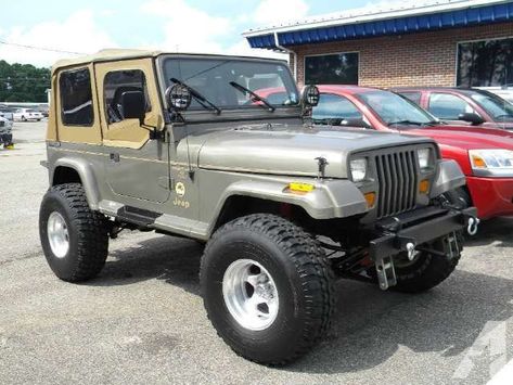 Sassy, Sporty, Spectacular! Predictable Performance! If you've been longing to get your hands on the perfect 1989 Jeep Wrangler to have a superb time in, then stop your search right here. You, out having fun in this Wrangler, would look so much better than it sitting here, all sad and lonely, on our lot. It's ready, come and get it! Jeep Soft Top, 1989 Jeep Wrangler, Jeep Usa, Trucks Dodge, Jeep Adventure, Yj Wrangler, 2008 Jeep Wrangler, 2013 Jeep Wrangler, Jeep Comanche