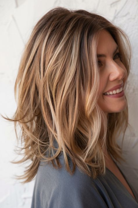 27 Trending Shoulder Length Haircuts 2025: Styles for Women, Thick & Fine Hair Shoulder Length Hair With Layers For Fine Hair, Thick Wavy Haircuts Medium, Wavy Haircuts Medium, Thick Fine Hair, Thick Wavy Haircuts, Layered Haircuts Straight, Cute Shoulder Length Haircuts, Mid Length Straight Hair, Haircuts 2025