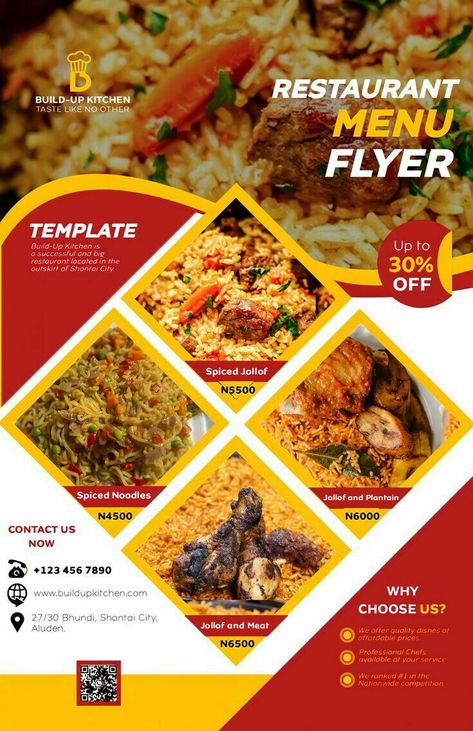 Food Layout Design Poster, Flyer Design Restaurant, Flyer Graphic Design Inspiration, Food Flyer Design Layout, Food Menu Design Ideas Layout, Flyers Design Layout, Flyer Food Design, Food Poster Design Layout, Food Flyer Design Ideas