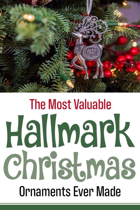 The Most Valuable Hallmark Keepsake Ornaments Ever Made Vintage Hallmark Ornaments, Hallmark Christmas Tree Ideas, Hallmark Ornament Christmas Tree, Hallmark Ornament Display Ideas, Hallmark Ornament Christmas Tree Ideas, Christmas Tree With Hallmark Ornaments, Hallmark Christmas Decorations, Swarovski Christmas Ornaments, Hallmark Christmas Tree