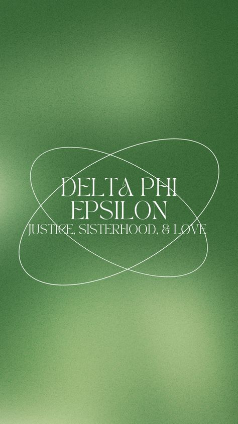 Go Greek Recruitment, Green Color Wall, Sorority Socials, Scrapbook Aesthetic, Sorority Graphics, Instagram Feed Goals, Sorority Pr, Feed Goals, Delta Phi Epsilon