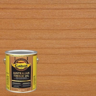 Cabot Australian Timber Oil Pre-Tinted Honey Teak Transparent Exterior Wood Stain and Sealer (-Gallon Size Container) in the Exterior Stains department at Lowes.com Cabot Australian Timber Oil, Exterior Wood Stain, Exterior Stain, Teak Oil, Tung Oil, Oil Treatments, Color Depth, Container Size, Exterior Wood