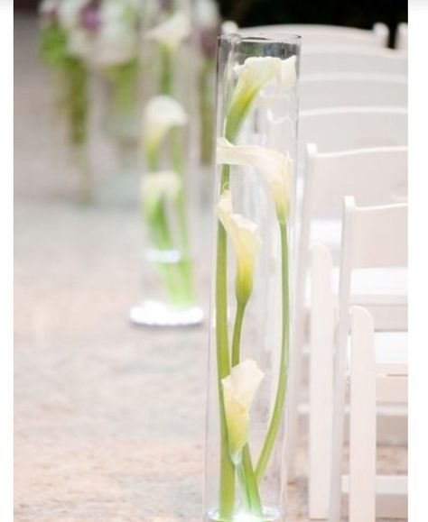 Beach Wedding Aisle, Calla Lily Centerpieces, Beach Wedding Aisles, Tropical Weddings, Calla Lily Wedding, Wedding Isles, Tropical Wedding Flowers, Tafel Decor, Lily Wedding