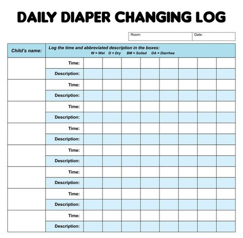 Daycare Potty Training Chart, Toileting Chart, Free Potty Training Chart Printables, Daycare Daily Schedule, Preschool Daily Report, Potty Training Sticker Chart, Daycare Printables, Diaper Change Chart, Diaper Chart