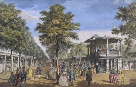 Vauxhall Pleasure Gardens  http://labelleassemblee.blogspot.co.uk/ Vauxhall Gardens, Georgian London, Regency London, William Hogarth, History Of England, London History, Garden Show, Regency Era, Old London