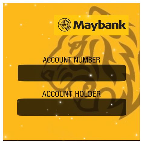 Maybank Template, Account Number Template, Cimb Bank Account Template, Account Number Template Design, Acc Bank Template, Template Account Bank Maybank, Bank Account Template, Bank Template Design, Account Bank Template Design