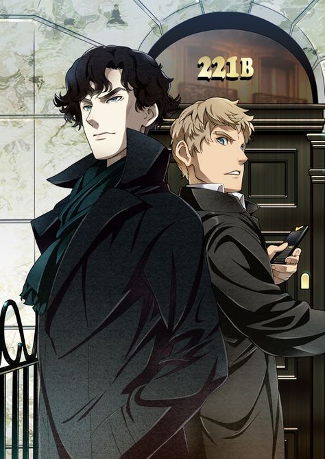 Je ne sais pas d'où ça vient mais, wouah! Anime Sherlock Holmes, Sherlock Manga, Sherlock Tattoo, Sherlock Holmes Wallpaper, Sherlock Anime, Johnlock Fanart, John Lock, Bts Anime, Mrs Hudson