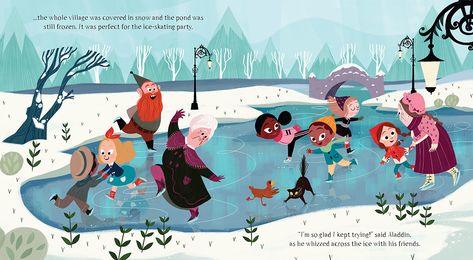 Storybook Art Illustrations, Good Illustration, Book Illustration Layout, Illustrator Portfolio, Snow Illustration, Penguin Illustration, Credit Card Design, Story Books Illustrations, Illustration Story