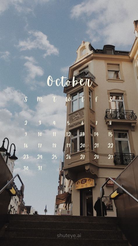 100+ Printable October Calendar Ideas | Free Calendars 2023 - ShutEye October Calendar Ideas, Free Printable Calendars, Calendars 2024, Free Monthly Calendar, Free Calendars, Inspiring Wallpaper, October Calendar, Bullet Journal Paper, Printable Calendars