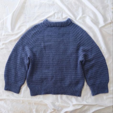 Crochet Fisherman Sweater, Crochet Fisherman Sweater Free Pattern, Crochet Linen Stitch Sweater, Navy Blue Crochet Sweater, Crochet Sweater Seams, Linen Stitch Crochet, Linen Stitch, Sweater Crochet Pattern, Sweater Pattern