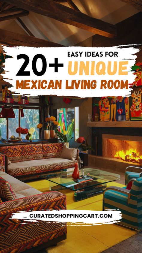 Transform your home with these 20+ unique Mexican living room ideas! From handwoven Oaxacan rugs to colorful Talavera planters, these designs blend traditional Mexican decor with modern aesthetics. Create a cozy, inviting living room with a Mexican twist that feels both traditional and contemporary. Mexican home design, Mexican living room inspiration, colorful living room decor, modern Mexican decor, mexican home decor living room, mexican home decor ideas, mexican home decor modern living room Mexican Hallway Decor, Living Room Designs Mexican, Mexican Inspired Interior Design, Modern Mexican Aesthetic Home Decor, Mexican Home Aesthetic, Mexican Living Room Ideas, Modern Mexican Living Room Decor, Modern Mexican Apartment Decor, Mexican Modernism Living Room