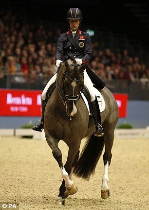 Charlotte Dujardin breaks own world record on opening night of grand prix dressage at London International Horse Show | Daily Mail Online London International Horse Show, Dressage Photography, Equestrian Dressage, Horse Facts, Horse Riding Clothes, Eventing Horses, Horse Dressage, Andalusian Horse, Black Horses