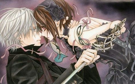 Yuki and Zero Yuki Vampire Knight Icon, Yuki And Kaname, Yuki And Zero, Vampire Knight Zero, Vampire Knight Kaname, Vampire Knight Yuki, Yuki Kuran, Zero Kiryu, Matsuri Hino