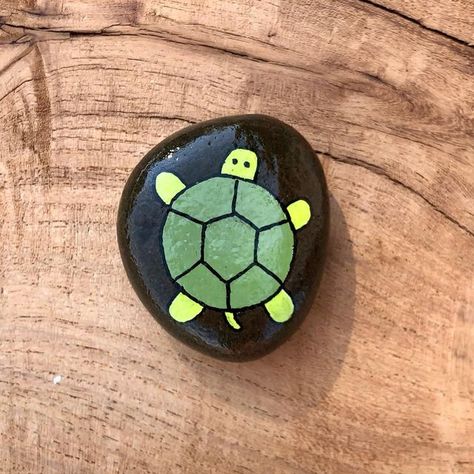 Laura on Instagram: "🐢#paintedrocks #paintedrocksofinstagram #rockpainting #rockart #turtle" Paint Turtle On Rock, Stone Painting Turtle, Rock Turtles Painted, Turtle Rock Painting Ideas Easy, Rock Painting Ideas Turtles, Rock Painting Turtles, Cute Animal Painted Rocks, Painted Rocks Animals Easy, Turtle Rock Painting Ideas